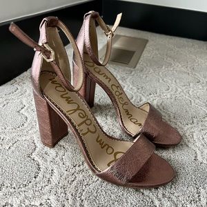Sam Edelman rose gold yaro heels EUC